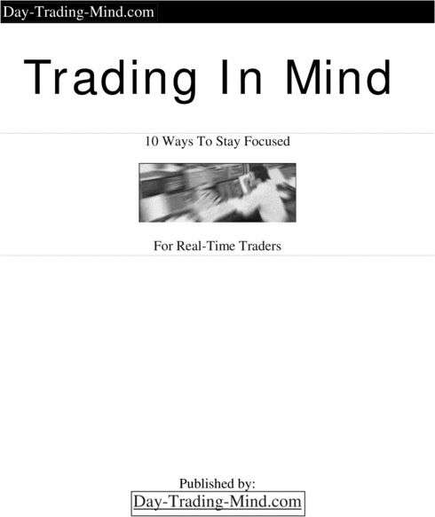 Product picture Trading In Mind - 10 ways to stay focused